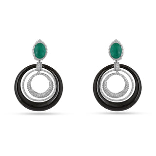 Hind - Black Enamel earrings