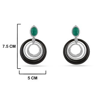 Hind - Black Enamel earrings