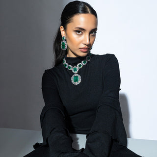 Doublet Stones Necklace Set