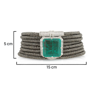 Lexi - Emerald Green Stone Choker Set