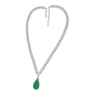 Azzura Emerald Drop Necklace