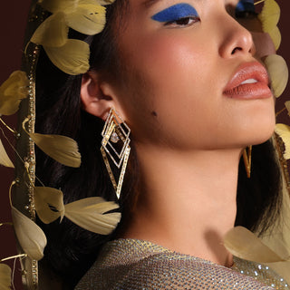 Gold Dangler Earrings