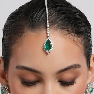 Riva - Green Doublet Maang Tikka