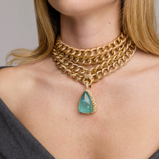 Roza - Statement Pendant Chain Choker