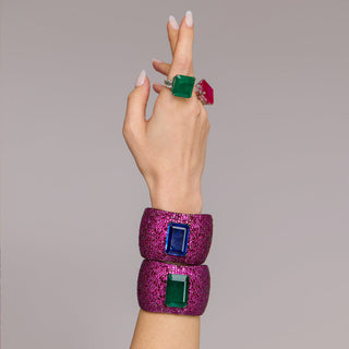 Safa - Emerald Green Stone Bracelet
