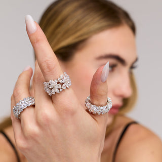 Aresha - Cubic Zirconia Studded Ring