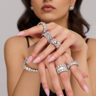 Aresha - Cubic Zirconia Studded Ring