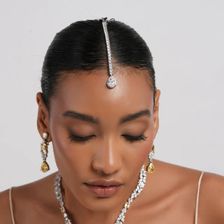 Aurelia - Cubic Zirconia Maang Tikka