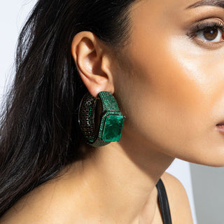 Isbah - Green Statement Hoops