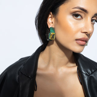 Isbah - Green Statement Hoops