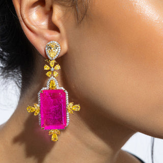 Daniella - Pink Doublet Earrings