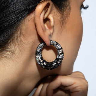 Atika - Green CZ Hoop Earrings
