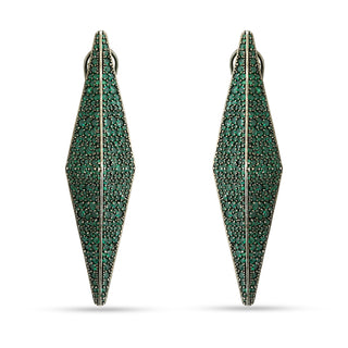 Zehra - Green CZ Danglers