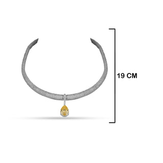 Kayla - Yellow CZ Necklace