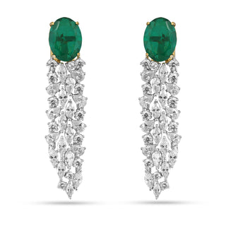 Irsa - Green Doublet Earrings