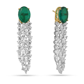 Irsa - Green Doublet Earrings