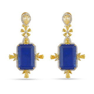 Daniella - Blue Doublet Earrings