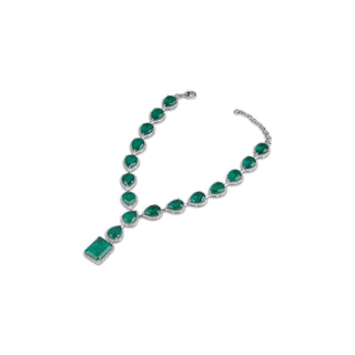 In’am - Emerald Green Doublet Necklace Set