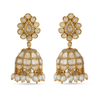 Insha - Kundan Jhumki Earrings