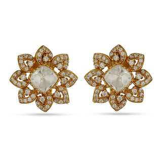 Intisar - Polki stud earrings