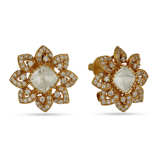 Intisar - Polki stud earrings