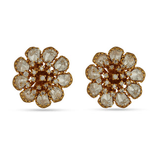 Iraj - Flower shaped stud earrings