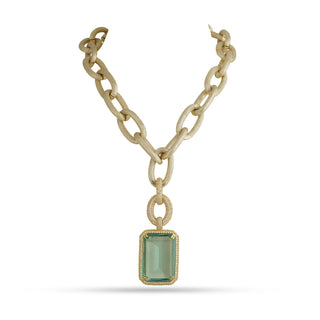 Adrena - Aqua Pendant Chain Necklace