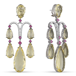 Aileen - Yellow DANGLER EARRINGS