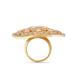 American Diamond Kundan Ring