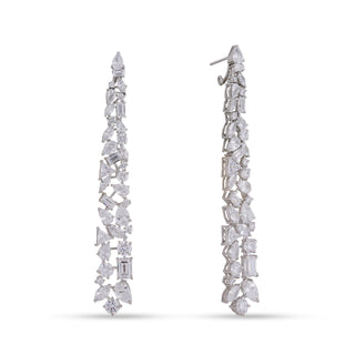 Cubic Zirconia Long Earrings