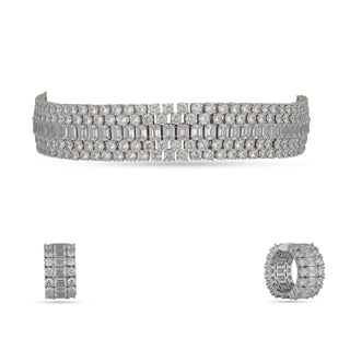 Barika - Zircon collar choker set