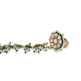 Beaded Kundan Haath Phool