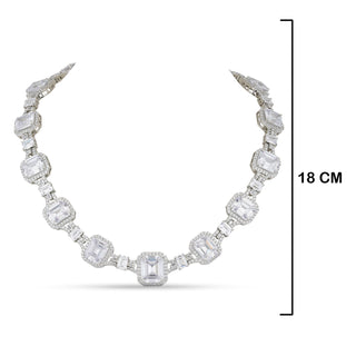 Cubic Zirconia Stone Necklace Set