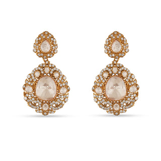 Fari’ah - Moissanite Polki earrings