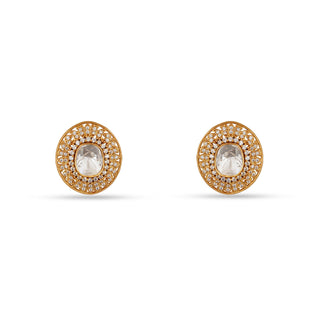 Farida - Gold Polki studs