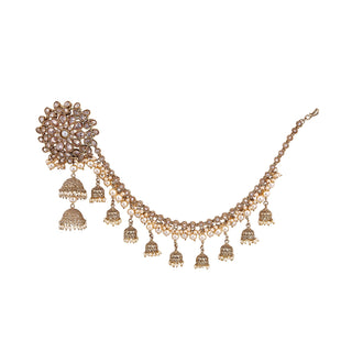 Kundan and Pearl Earrings with Saharay