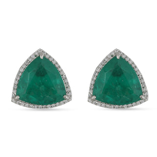  Green Stone CZ Earrings