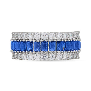 Blue Stone Cubic Zirconia Ring