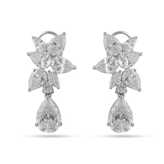 Cubic Zirconia Diamond Dangle Earrings