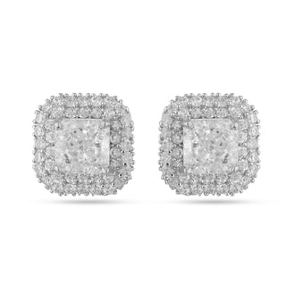 CZ Diamond Stud Earrings