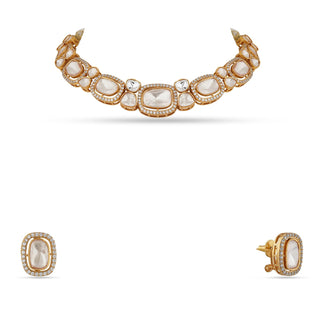 Polki Kundan Necklace Set