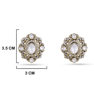  Stone Stud Earrings