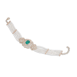 Asrin - Green Doublet & Pearl Choker