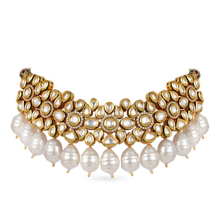 Pearl Drop Kundan Choker 