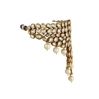 Kundan Polki Crystal Pearled Choker 