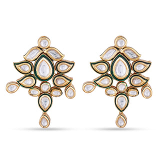 Kundan Studded Meenakari Earrings