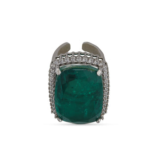 American Diamond Green Stone Ring