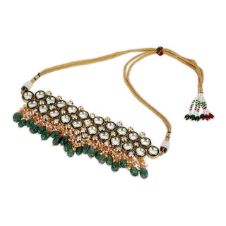  Polki Crystal Green Choker 