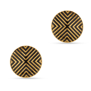 Black and Gold Cufflinks