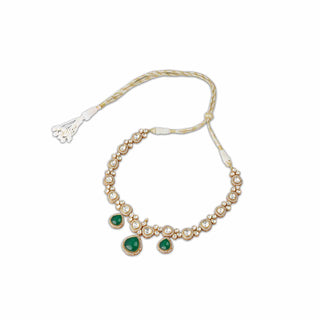 Kundan and Green Stone Necklace 